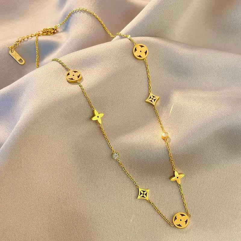 Dainty "LV" Necklace