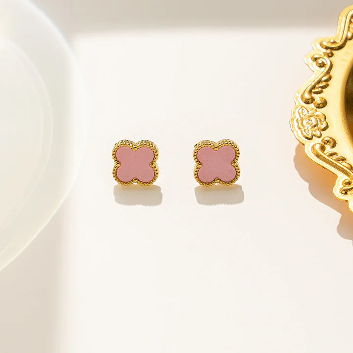 Pink "Van Cleef" Earring