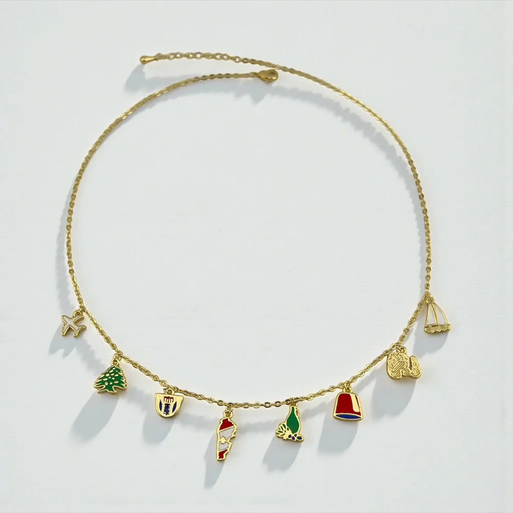 Lebanese Heritage Charm Necklace