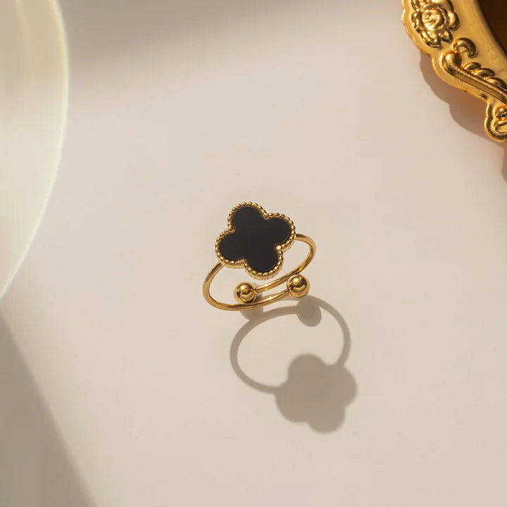 Black "Van Cleef" Ring