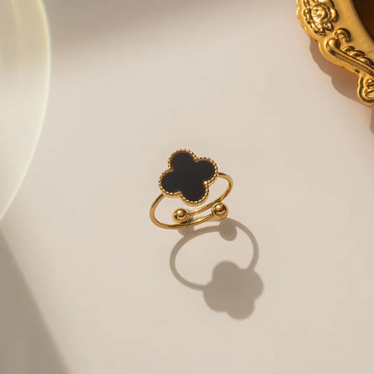 Black "Van Cleef" Ring