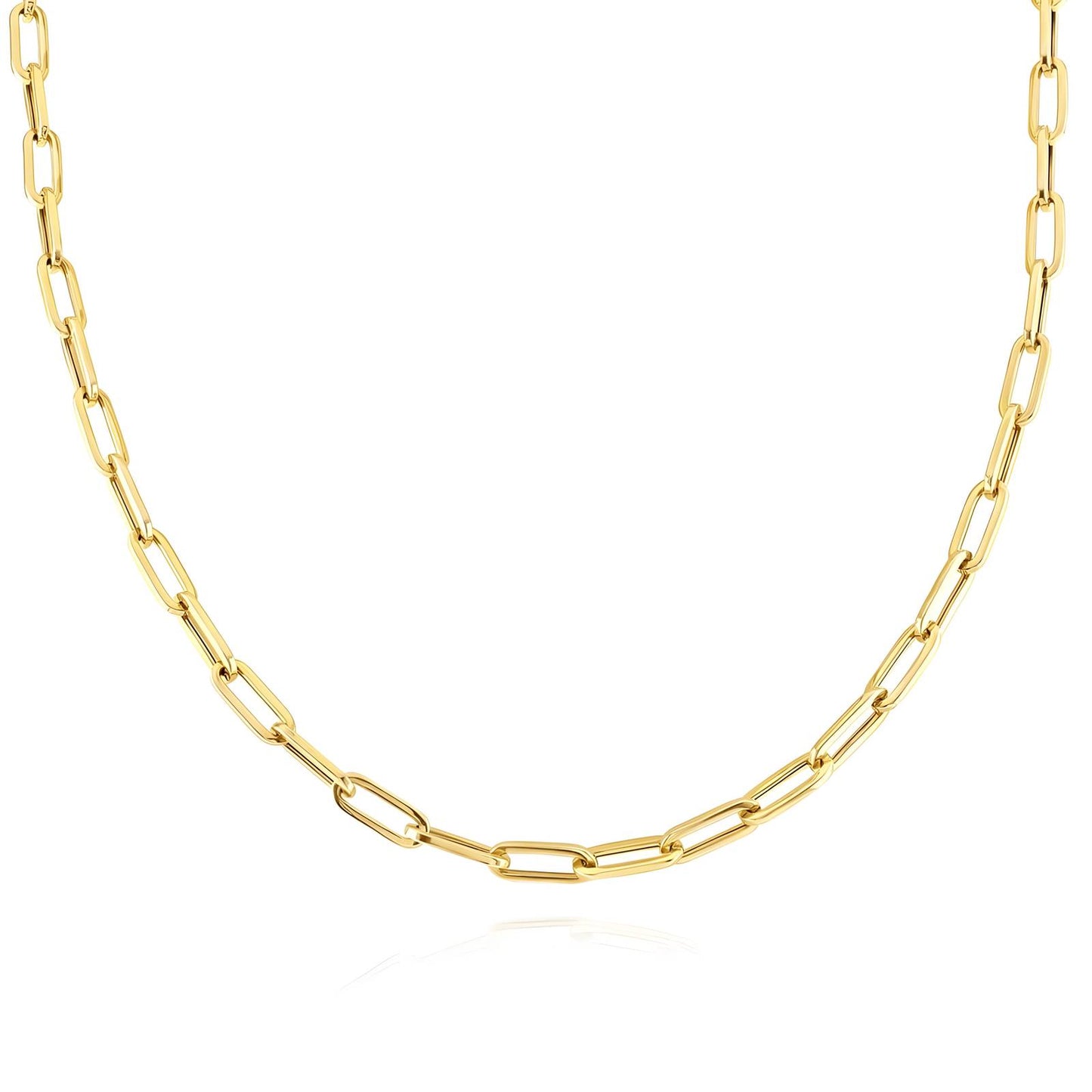 18K Gold Plated Bracelet + Necklace Chain Set