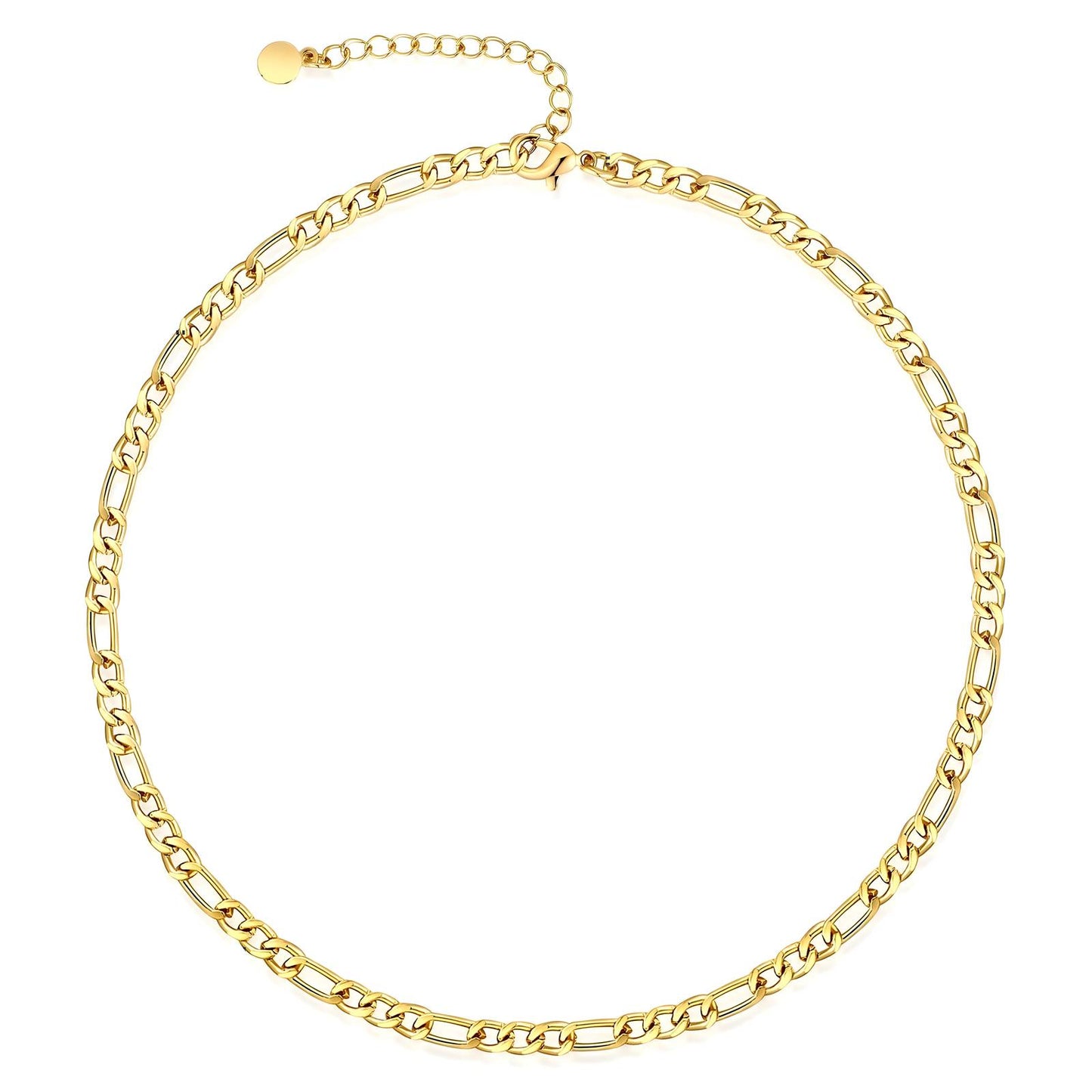 18K Gold Plated Necklace Chain Set