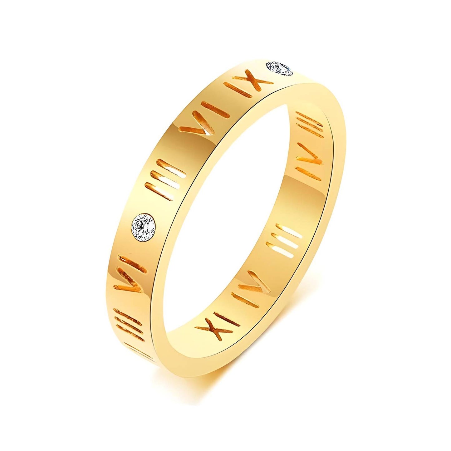 18K GOLD PLATED NUMERAL RING