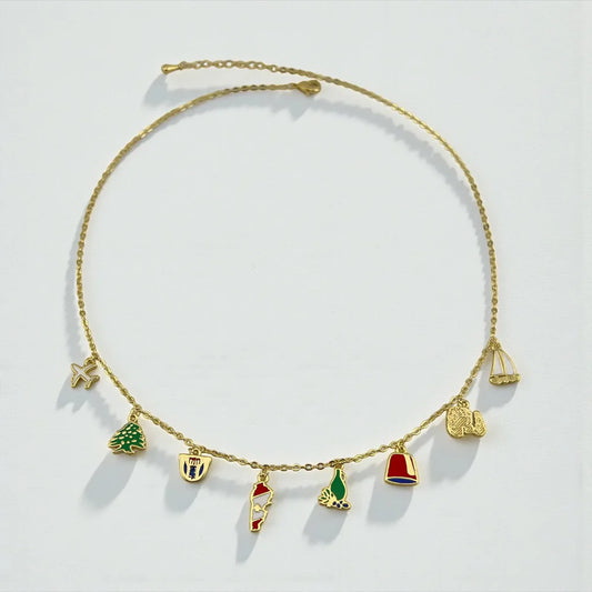 Lebanese Heritage Charm Necklace