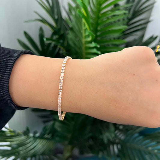 Diamond Edge Tennis Bracelet
